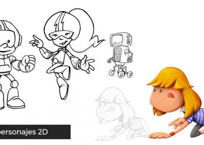 Ejemplos de bocetos de personajes en ilustración
